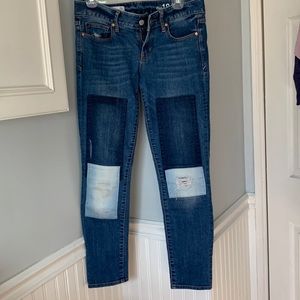 Gap patchwork jeans, size 28 regular